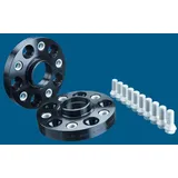 H&R Spurverbreiterungen 2x25mm 5x100 B5025571, Schwarz