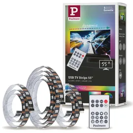 Paulmann EntertainLED USB LED Stripe 2m RGB dimmbar, für 55 Zoll Fernseher
