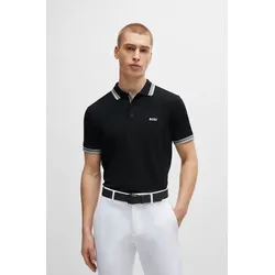 Poloshirt »Paddy«, mit kontrastfarbenen Streifen am Kragen, Gr. XXXL, black001, , 27038922-XXXL