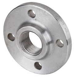 Stahl Gewindeflansch mit Ansatz, 4-Loch DN25 (1") - PN6 / DIN 2565