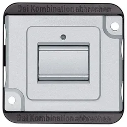 Merten Tastereinsatz MEG3156-7060 1polig 10A mattsilber