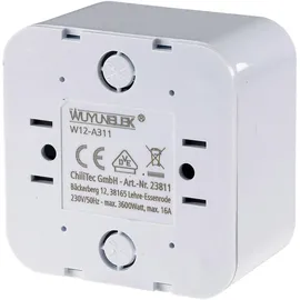 ChiliTec Schuko-Steckdose Aufputz Weiß 1 St.