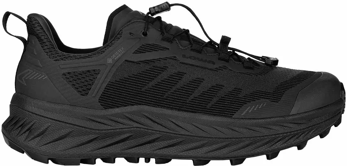 Lowa Herren Fortux GTX Trailrunningschuh, 12 - SCHWARZ/SCHWARZ