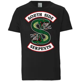 LOGOSHIRT T-Shirt LOGOSHIRT "Riverdale - South Side Serpents", Herren, Gr. XS, schwarz, 100% Baumwolle, bedruckt, normal, Rundhals, Shirts T-Shirt, mit South Side Serpents-Motiv