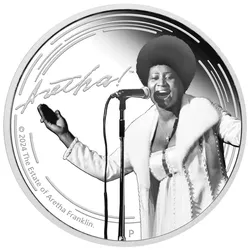 1oz-Silbermünze "Aretha Franklin"