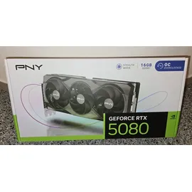 PNY GeForce RTX 5080 Overclocked Triple Fan 16 GB GDDR7 VCG508016TFXPB1-O