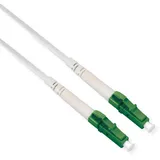 Roline Glasfaserkabel 9/125 μm OS2, LC/LC, APC, stahlarmiert, simplex, LSOH, weiß, 15 m