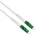 Glasfaserkabel 9/125 μm OS2 LC/LC APC stahlarmiert simplex LSOH weiß 15