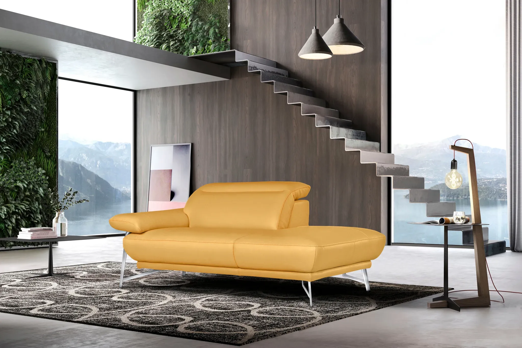 Ottomane EGOITALIANO "Anais, Designsofa mit hohem Sitzkomfort, Designfuß", gelb, B:179cm H:74cm T:106cm, LEDER -Artikel BULL u2013 Kat. B: Der Artikel BULL ist ein geschliffenes, pigmentiertes und behandeltes Rindsleder mit einer Dicke von 1, 3-1, 5 mm. Dieses Leder zeigt eine ziemlich weiche Hand mit einem halb undurchsichtigen Aussehen. Es handelt sich um ein geschütztes Leder. Eine leichte Deckschicht schützt sie vor Flecken, ohne ihre ursprünglichen Eigenschaften zu verändern. Die geschützten Leder kombinieren die Vorteile von Natürlichkeit und Weichheit mit einer guten Beständigkeit gegen Verschleiß und Ausbleichen. Das Vorhandensein der charakteristischen Zeichen, die das Leben des Tieres bestimmen, wie Narben, Körnungsunterschiede, Falten, Adern, Disharmonien in Farbtönen, beweisen ihre absolute Echtheit und großen Wert. -Artikel CAREZZA - Kat. C: Der Artikel CAREZZA ist ein halbnarbiges Naturleder mit einer Dicke von 1, 2-1, 4 mm. Es hat eine weiche und wachsartige Hand mit halb undurchsichtigem Aussehen. CAREZZA ist ein Naturleder, das die ursprünglichen Eigenschaften der Mäntel nicht verändert. Das Vorhandensein von verheilten Narben, Körnungsunterschiede, Falten, Adern, Unterschiede in den Farbtönen und andere Spuren, die die Natur auf diesen Fellen hinterlassen hat, sind ein Beweis für die absolute Echtheit und das Zeugnis ihres großen Wertes. -Artikel NUVOLE - Kat. C: Bei dem Artikel NUVOLE handelt es sich um ein halbnatürliches, halbnarbiges Rindsleder mit einer natürlichen Körnung von 1, 2 bis 1, 4 mm. NUVOLE hat eine weiche, wachsartige Hand mit mattem Aussehen und einem Wolkeneffekt. Es geht um ein Naturleder, das die ursprünglichen Eigenschaften der Lederhäute nicht verändert. Das Vorhandensein von verheilten Narben, Körnungsunterschiede, Falten, Adern, Unterschiede in den Farbtönen und andere Spuren, die die Natur auf diesen Fellen hinterlassen hat, sind ein Beweis für die absolute Echtheit und das Zeugnis ihres großen Wertes. -Artikel BACIO - Kat. C: Der Artikel BACIO ist ein halbnarbiges Naturleder mit einer Dicke von 1, 6-1, 8 mm. BACIO hat eine weiche und wachsartige Hand mit halb undurchsichtigem Aussehen. Es handelt sich um ein Naturleder, das die ursprünglichen Eigenschaften der Lederhäute nicht verändert. Das Vorhandensein von verheilten Narben, Körnungsunterschiede, Falten, Adern, Unterschiede in den Farbtönen und andere Spuren, die die Natur auf diesen Fellen hinterlassen hat, sind ein Beweis für die absolute Echtheit und das Zeugnis ihres großen Wertes. MIKROFASER -CASHMERE CASHMERE ist ein neues technisches Gewebe mit einem visuellen und taktilen Aspekt, der dem Nubuk sehr nahe kommt, mit innovativen Eigenschaften. Seine außerordentliche Weichheit kommt von einem exklusiven Produktionsprozess, der Unreinheiten und Unregelmäßigkeiten beseitigt. Das Ergebnis ist eine bemerkenswert samtige Faser, die durch das Vorhandensein von Körnern verstärkt wird. Von der einfarbigen Eleganz der warmen Farben und der Vielfalt an trendigen Farben, die es zu seiner eigenen Stärke und Persönlichkeit machen. 100% Polyester., Sofas, Solitärmöbel als Blickfang, inkl. verstellbarer Kopfstützen