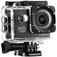 Onegerpro FUN1080 LT Action-Kamera Full HD 1080P Display 2,0 Zoll schwarz mit Tragetasche 30 Meter