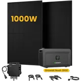 Growatt NOAH 2000 Batteriespeicher für Balkonkraftwerke, mit 2 x 500W Bifaziale Solarmodule,by Powerness - Growatt NOAH 2000 2048Wh + 800W Wechselrichter / Selbstabholung