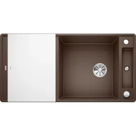 Blanco Axia III XL 6 S-F cafe + Excenterbetätigung + InFino + Glasscheidbrett