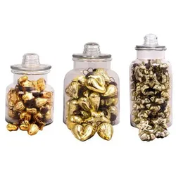 Flowerbox Deko-Objekt - goldfarben