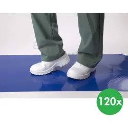 Einweg-Hygiene-Reinigungsmatte, 66 x 114 cm, 4 x 30 Stk, blau