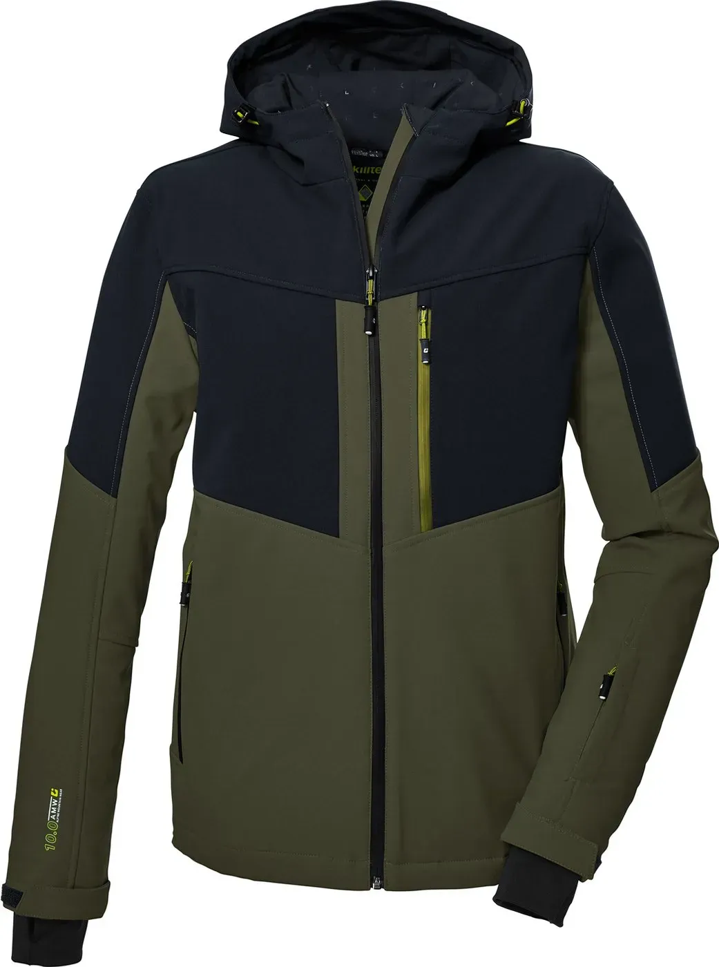 KILLTEC KSW 67 MN SKI SFTSHLL JCKT dark moss, dark moss, S