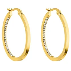 Purelei Ohrringe Inner Shine mit Schmuckstein-Anhängern Gold Damen 