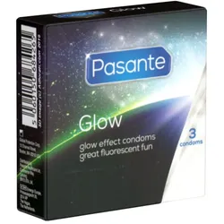 «Glow» leuchtende Kondome mit grünem Leuchteffekt (3 Kondome) 3 St