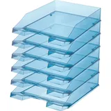 HAN Briefablage KLASSIK TRANSPARENT blau, HAN 25.5x6.5x34.8 cm