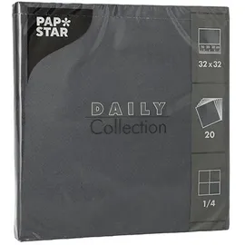 Papstar Servietten Daily Collection rot 2-lagig 32,0 x 32,0 cm, 20 St.