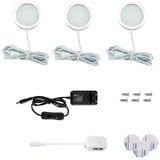 Vlio LED Schrankbeleuchtung 3er Set, LED Unterbauleuchten Warmweiß, Schrankleuchte Vitrinenbeleuchtung 7.5W 750LM LED Küchenlampen für Kabinett Schränke Weinschrank Kleiderschrank Küche