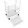 Zeller Rollwagen Mesh 62,5 cm x 26 cm x 44 cm Weiß