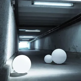 s.luce Globe pro Garten Außenkugel Kunststoff Ø 60 cm 1 Stück weiß