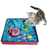 Hundepool, Planschbecken ohne Aufblasen für Haustiere, Hundebadewanne Faltbare Mini Hunde Pool Aus PVC, 50x50x10cm Klappbar Schwimmbecken, Faltbare Hundebad,für Kleine Hunde Katzen Haustiere