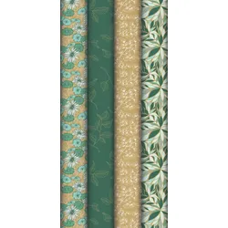 Clairefontaine 30x Geschenkpapier Kraft braun 70g, My Garden, Rolle 2x0,70m, im Kartondisplay mit 30 Stück - Sortierung 223926C