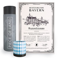 happylandgifts® Echtes Bayern Grundstück als einzigartiges Geschenk für Bavaria Fans | Personalisierte Besitzurkunde mit Wunschname | Bayern Geschenke | München