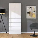 Vicco Kleiderschrank Claus, 74 x 191.5 cm mit 4 Schubladen