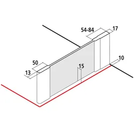 Kermi Ibiza 2000 TWO Seitenwand 75 x 185 cm I2TWO075181AK