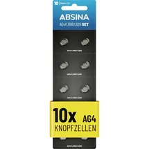 Absina Knopfzelle AG 4 1,5 V 10 St.