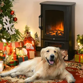 Homcom Elektrokamin Schwarz