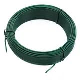 Estexo Bindedraht 2,0 mm x 25 m, verzinkt in Moosgrün RAL 6005