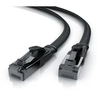 Primewire CAT 8.1 Netzwerkkabel Flach 40 Gbits, LAN Kabel Patchkabel, Gigabit RJ45 Ethernet, Flachbandkabel, - 10m