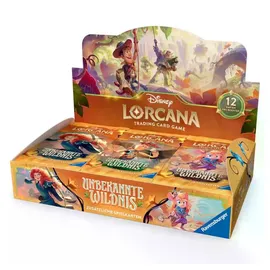 Ravensburger Disney Lorcana Unbekannte Wildnis Display mit 24 Booster Packs