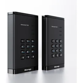 Istorage diskAshur PRO3 HDD 4 TB, Externe Festplatte, Schwarz