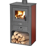 Blist - Holzofen 9 kW Farbe Bordeaux