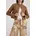 Blouson Trench Damen Gr 36 braun Web Obermaterial 100 Polyester Futter 100 Polyester unifarben regular fit taillenbedeckt Rundhals eingesetzt angesetztes Bündchen Jacken Blouson Regular fit mit Stehkragen