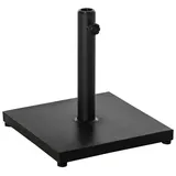 Outsunny Schirmständer Metall/Zement 40 x 40 cm Schwarz