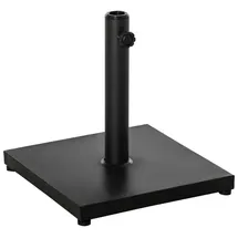 Outsunny Schirmständer Metall/Zement 40 x 40 cm Schwarz