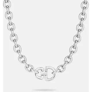 Liebeskind Berlin The D-Link Statement Kette mit Anhänger Edelstahl Silber