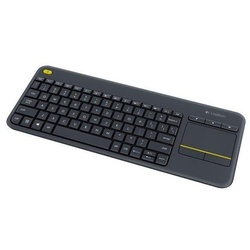 K400 Plus Wireless Touch Black - UK - Tastaturen - Englisch - Schwarz