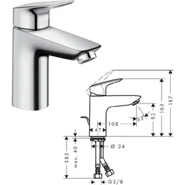 Hansgrohe Logis Aufputz chrom