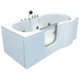 AcquaVapore Seniorenwanne mit Tür Whirlpool S12-TH-WP-L Badewanne 170x85cm