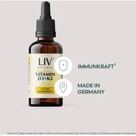 LIV Vitamin D3 + K2 Öl 30 ml