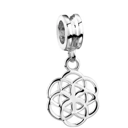 Nenalina Anhänger Blume des Lebens Bead 925 Silber OneSize Damen 