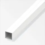 KANTOFLEX alfer Quadratrohr 2.5 m, 23.5 x 1.5 mm Aluminium beschichtet weiss