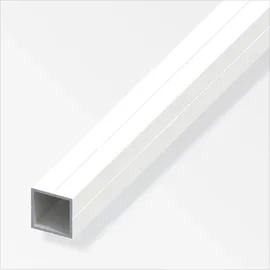 KANTOFLEX alfer Quadratrohr 2.5 m, 23.5 x 1.5 mm Aluminium beschichtet weiss