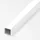 KANTOFLEX alfer Quadratrohr 2.5 m, 23.5 x 1.5 mm Aluminium beschichtet weiss